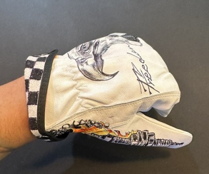 Men motorcycle gloves leather