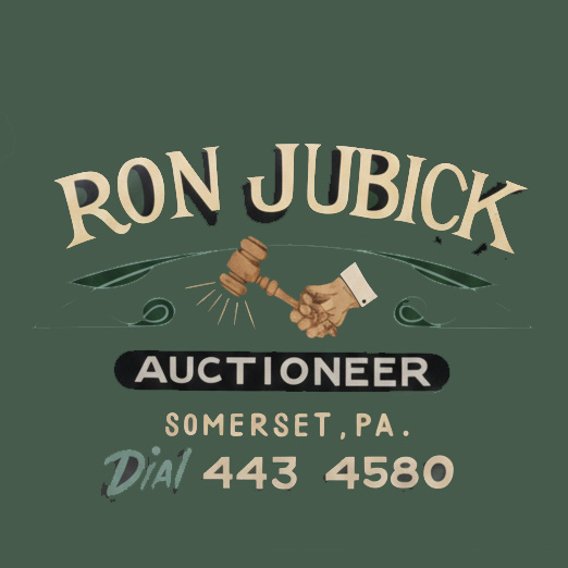 Vintage Professional Auctioneer Service Gavel Logo Design Car Decal