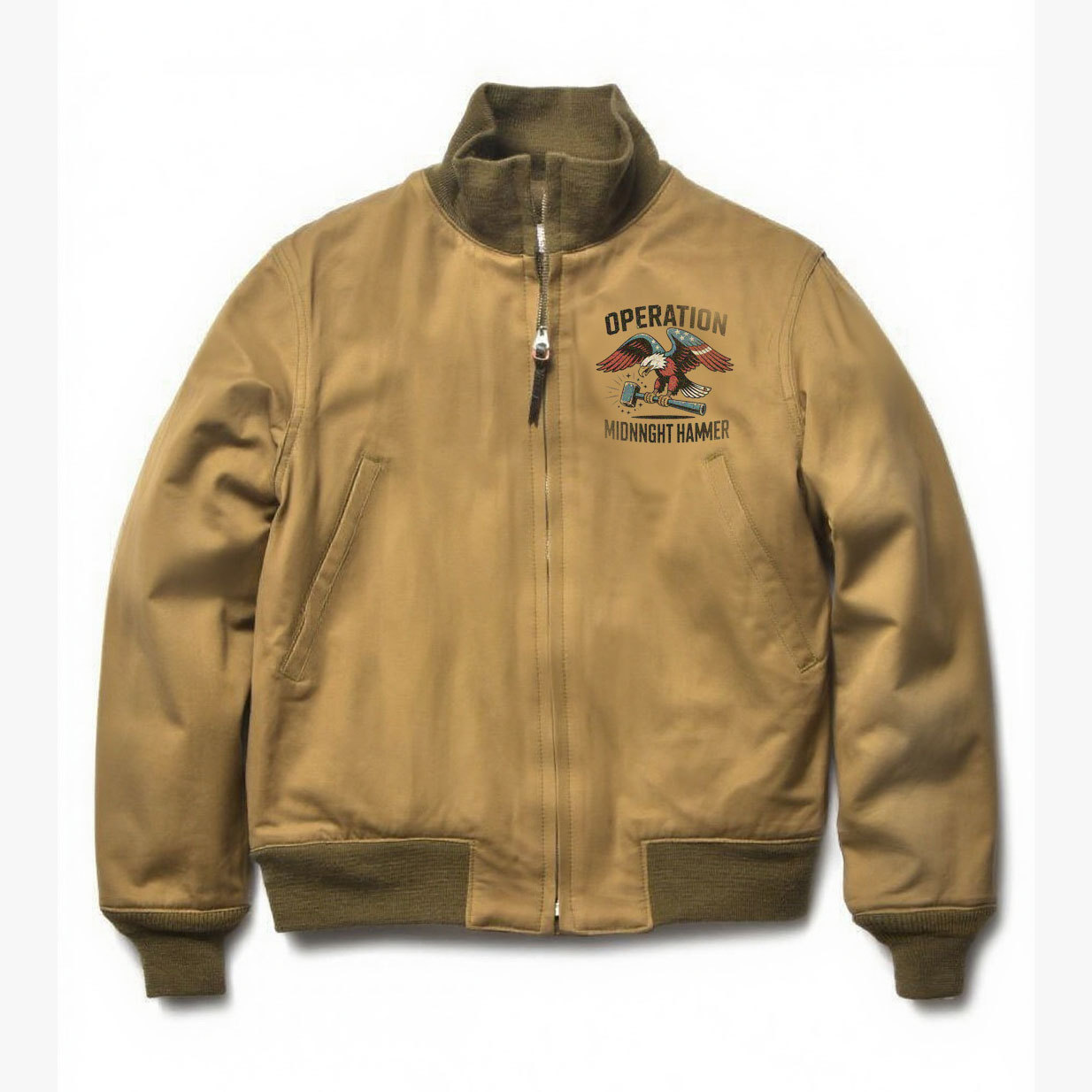 American-style midnight sledgehammer action theme printed jacket