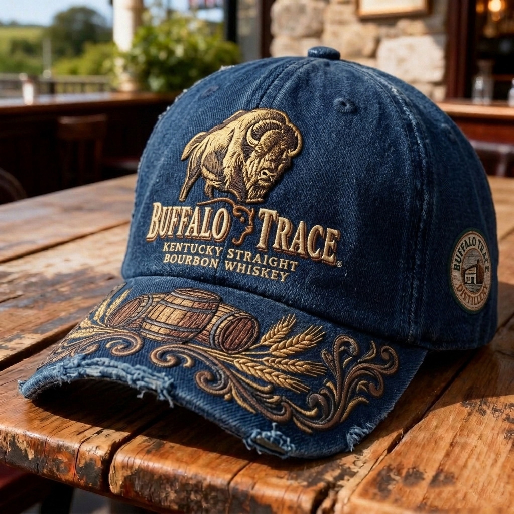 Vintage Distressed Alcoholic Beverage Brands Outdoor Baseball Cap