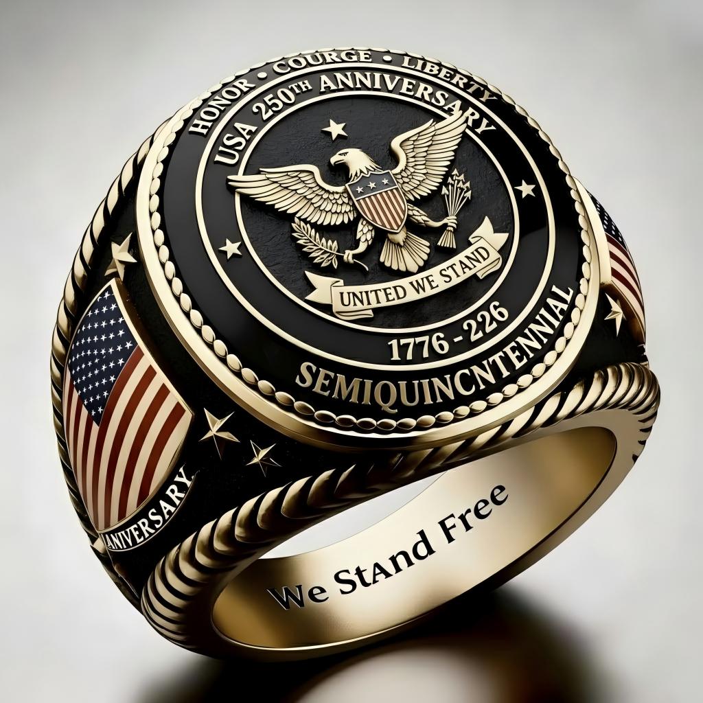 1776-2026 America Jubilee Ring