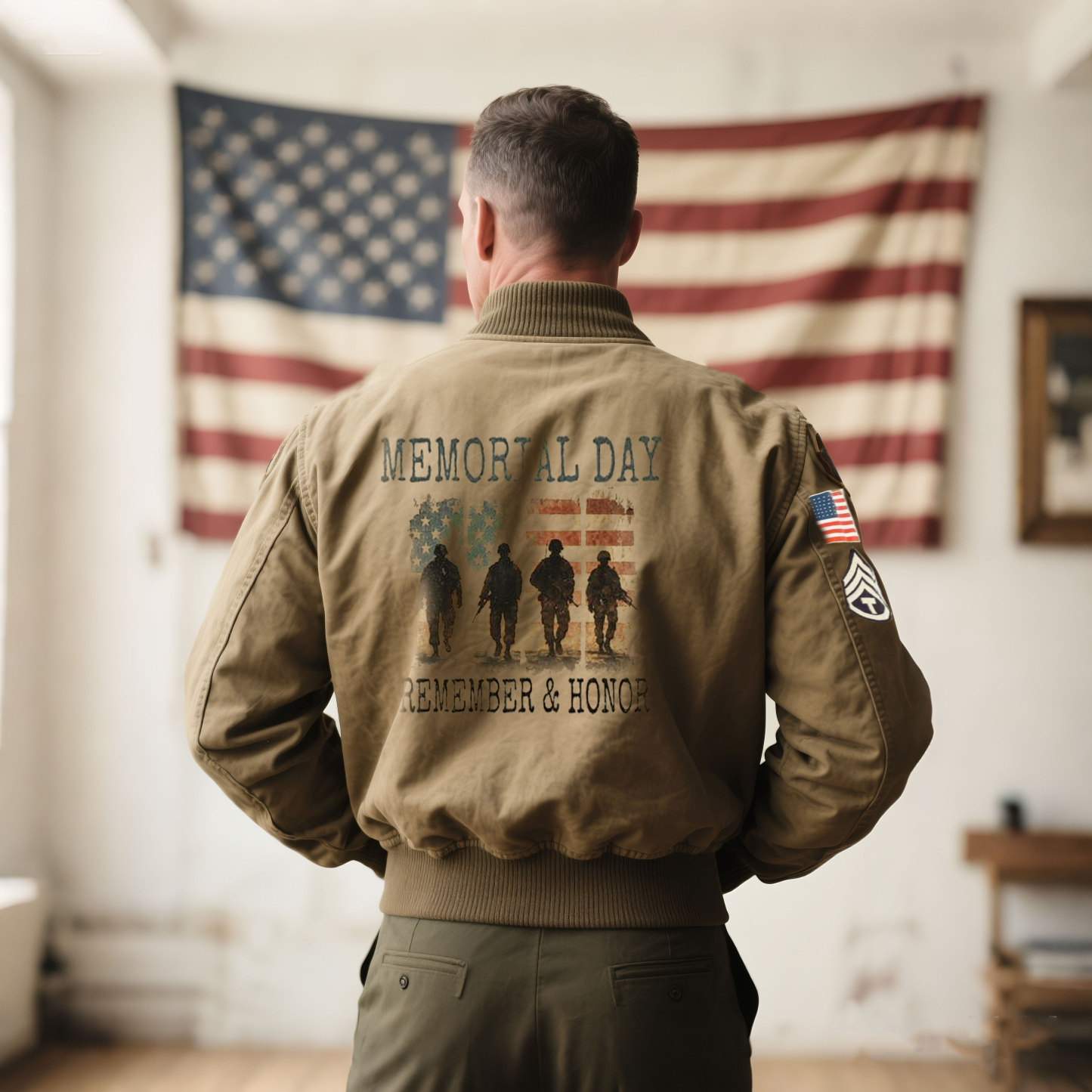 MEMORTAL DAY REMZMBER & HONOE - Jacket