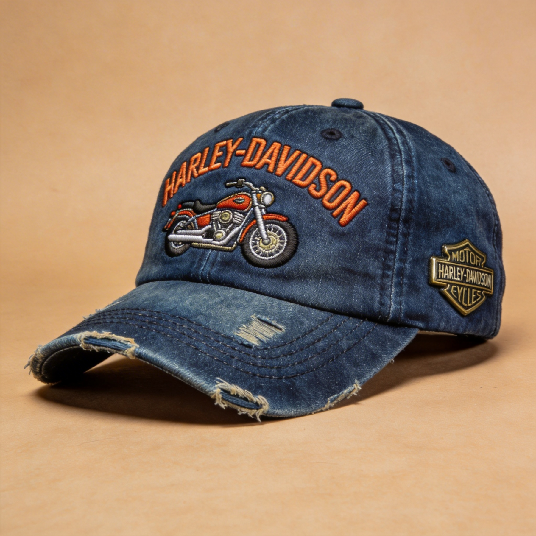 Biker Style Baseball Cap