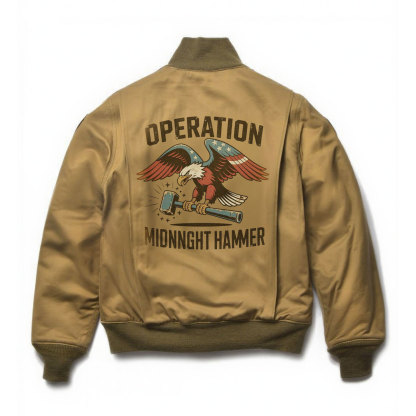 American-style midnight sledgehammer action theme printed jacket
