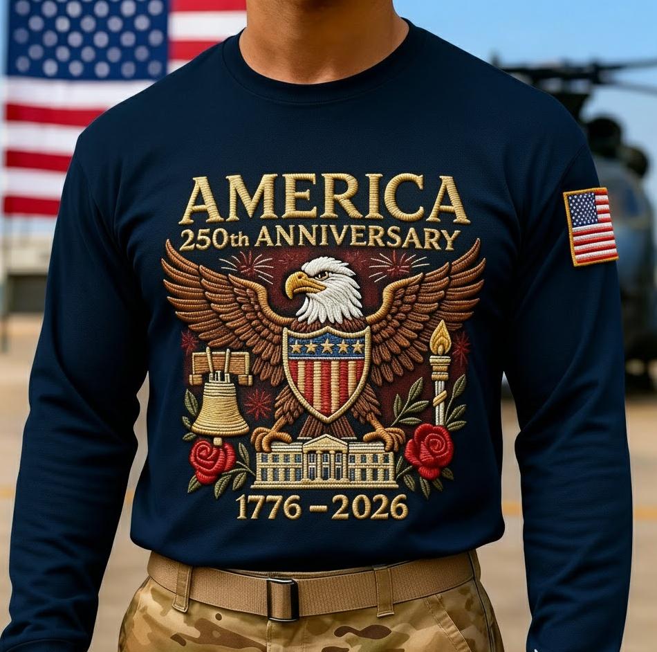 1776-2026 America 250th Founding Anniversary Men's Long
