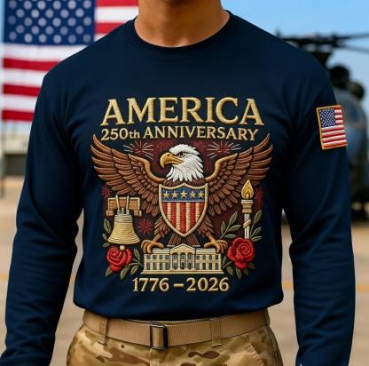 1776-2026 America 250th Founding Anniversary Men's Long