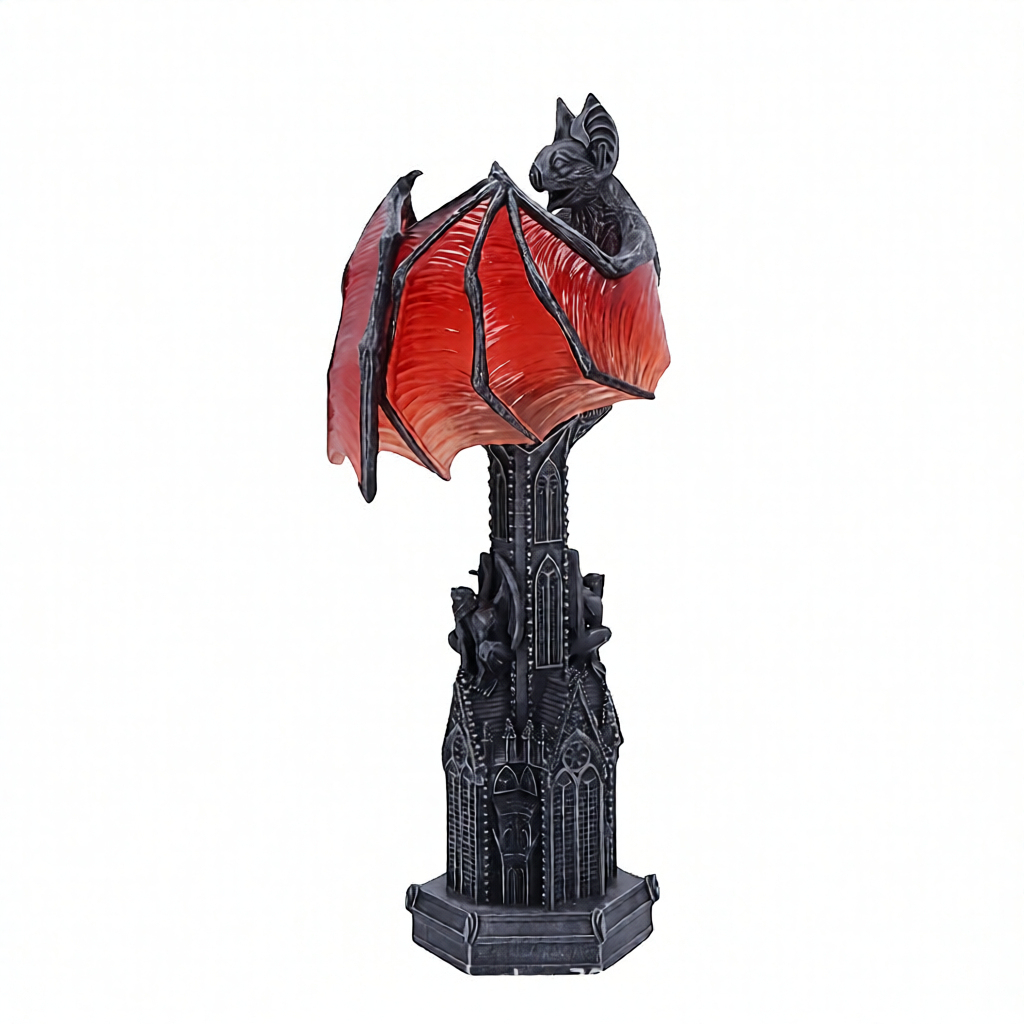 Gothic Bat Wing Table Lamp – Dark Fantasy Sculptural Night Light