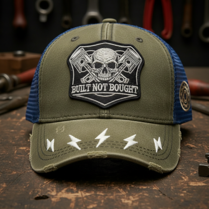 Vintage Distressed Skeleton pattern Outdoor Baseball Cap