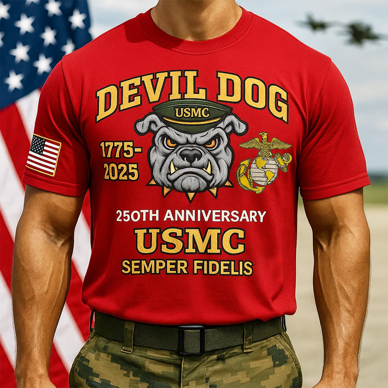 USMC 250th Anniversary T-shirt