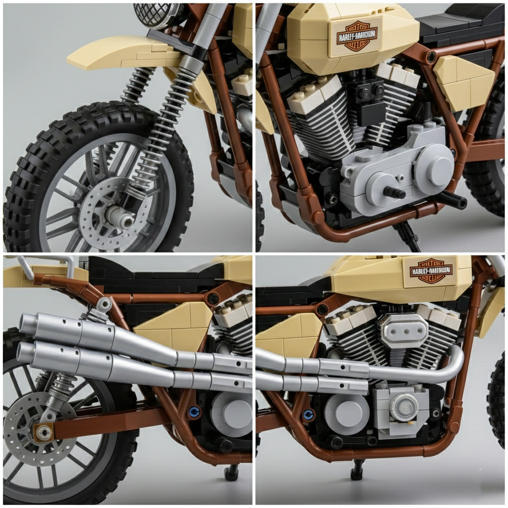 Harley-Davidson motorcycle building blocks