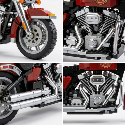 Harley-Davidson motorcycle building blocks
