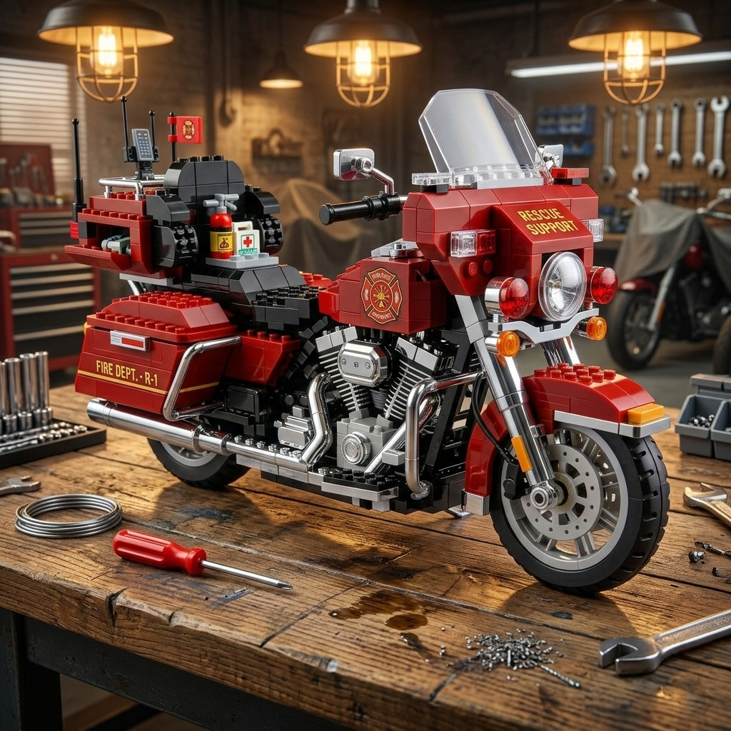 Harley-Davidson motorcycle building blocks