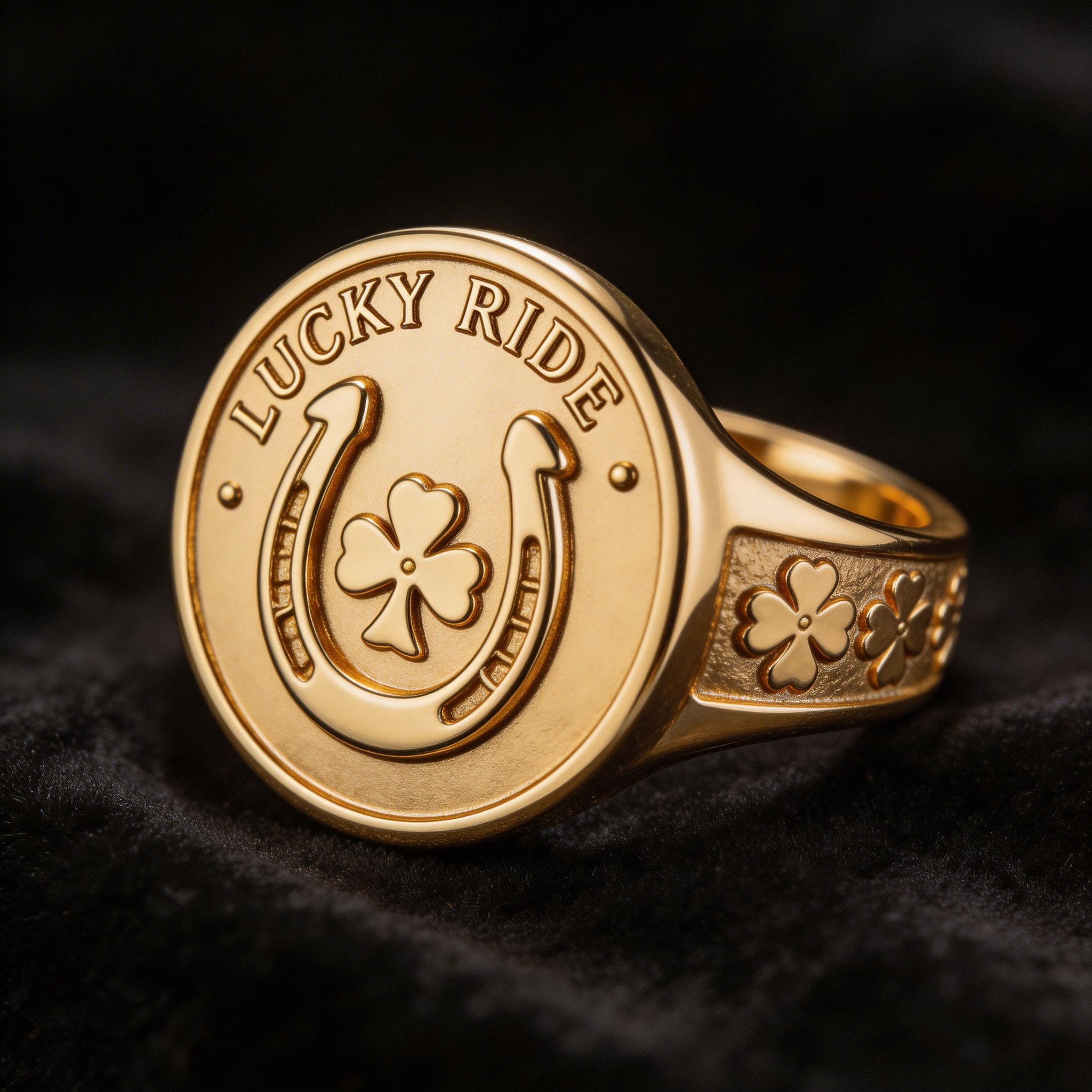 Retro Punk Harley-style Motorcycle Rider Ring