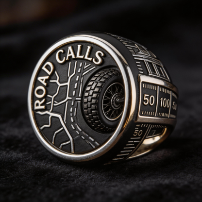 Retro Punk Harley-style Motorcycle Rider Ring