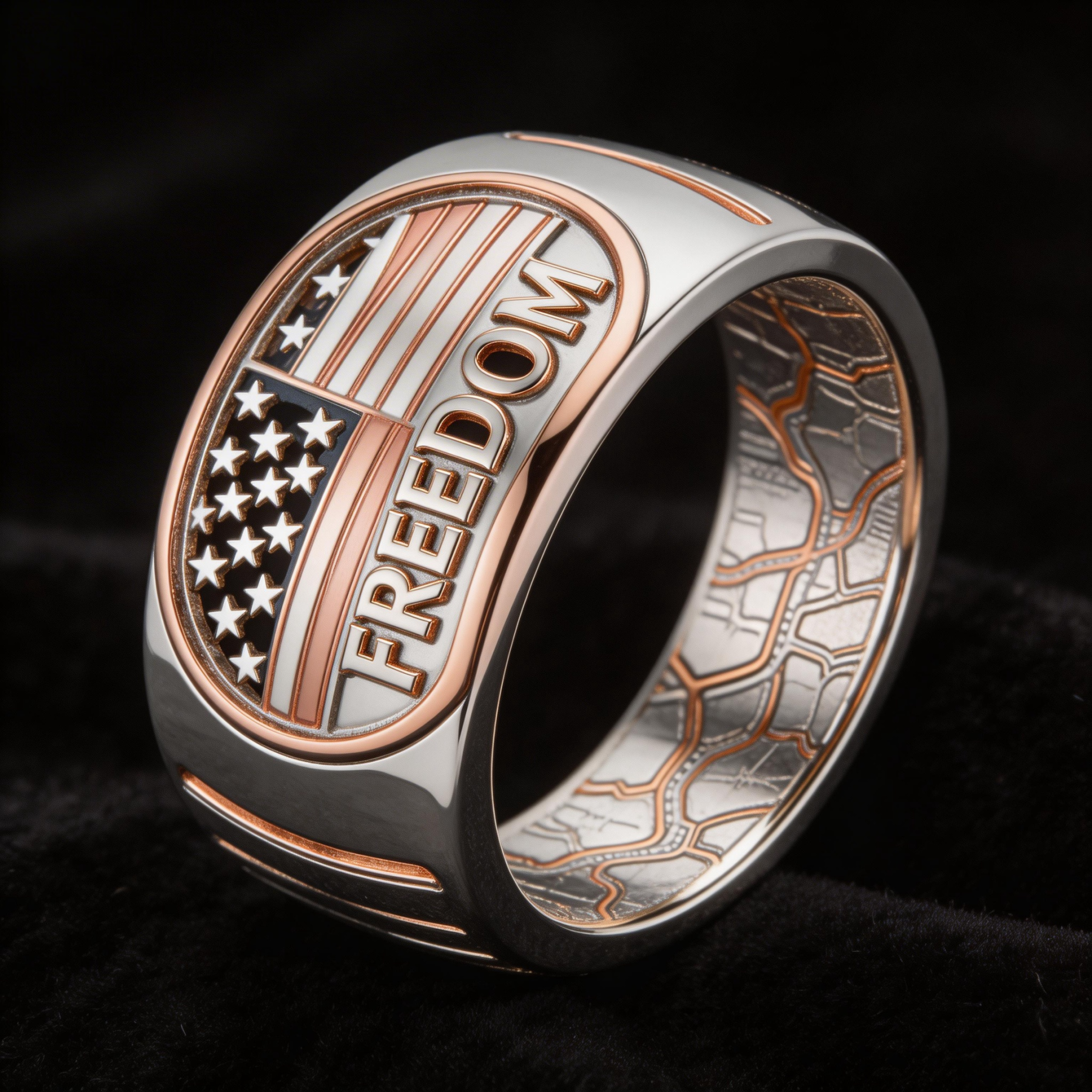 Retro Punk Harley-style Motorcycle Rider Ring
