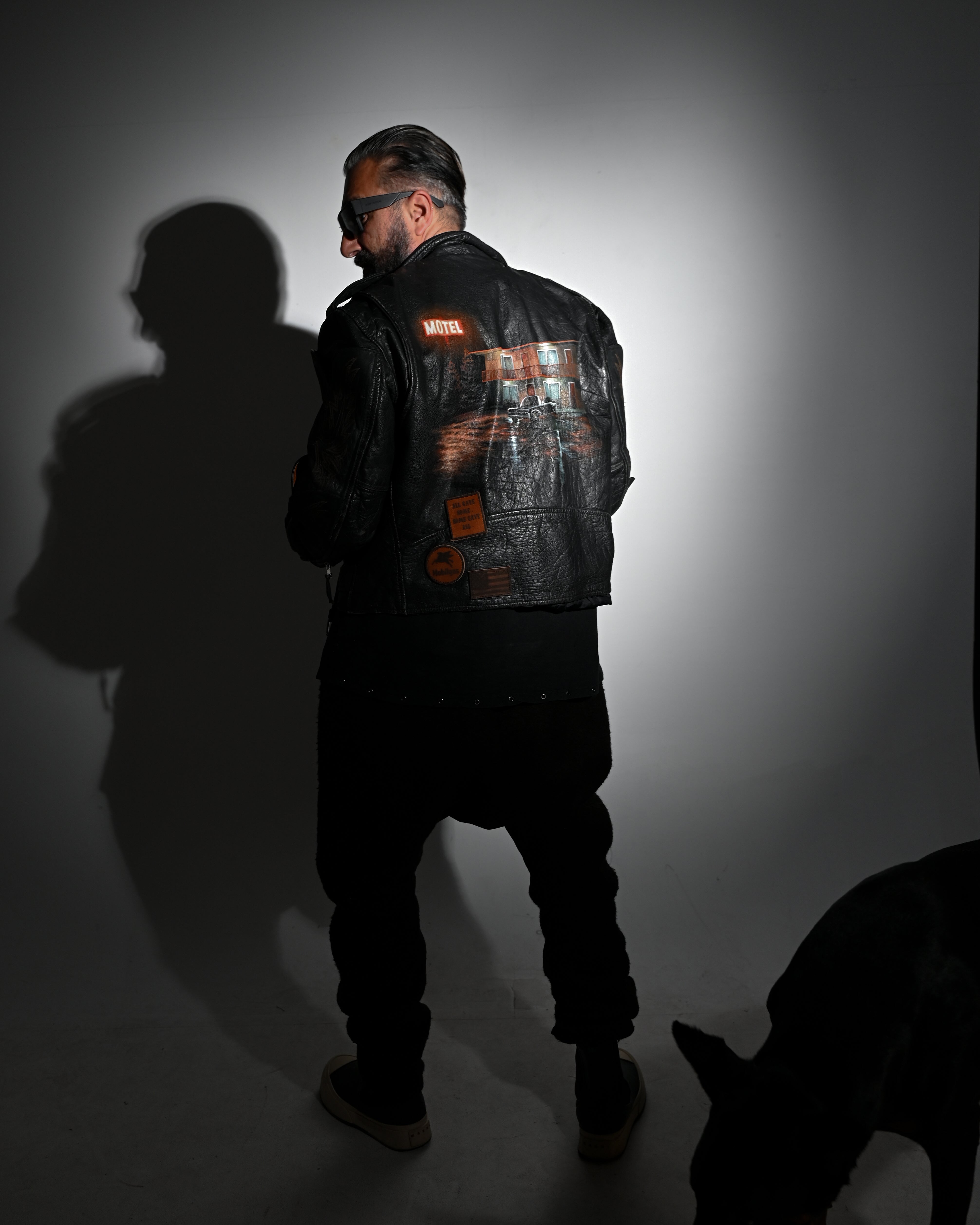 "Endless Ride"Men'S Vintage Motorcycle Leather Outdoor Jacket Coat