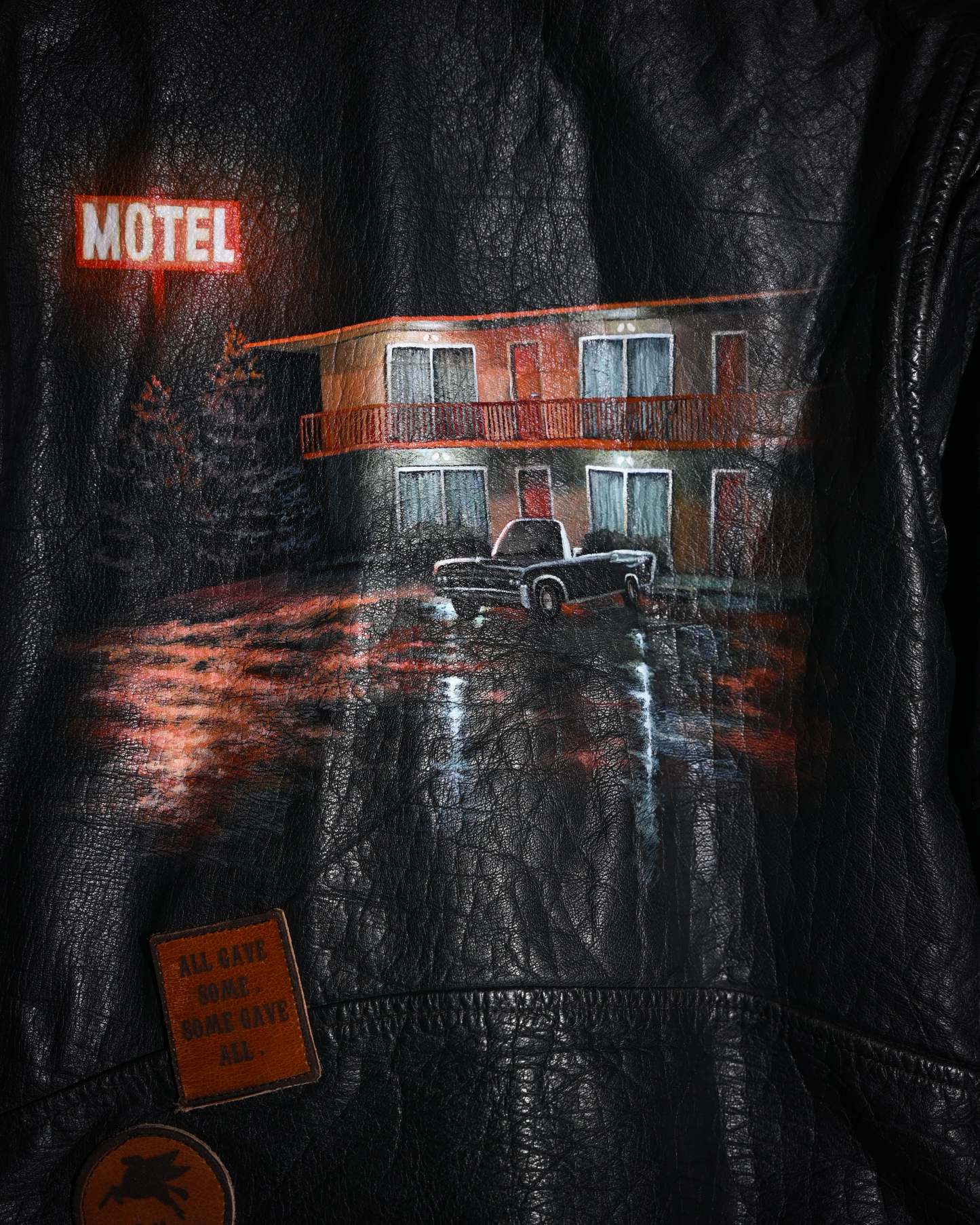 "Endless Ride"Men'S Vintage Motorcycle Leather Outdoor Jacket Coat