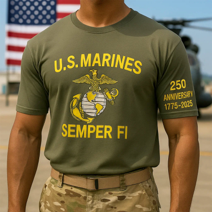 USMC 250th Anniversary T-shirtMarine T Shirts