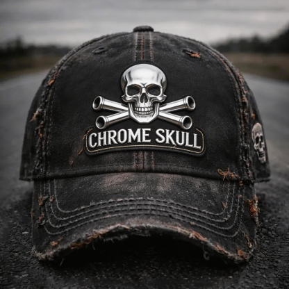 Biker Style Baseball Cap