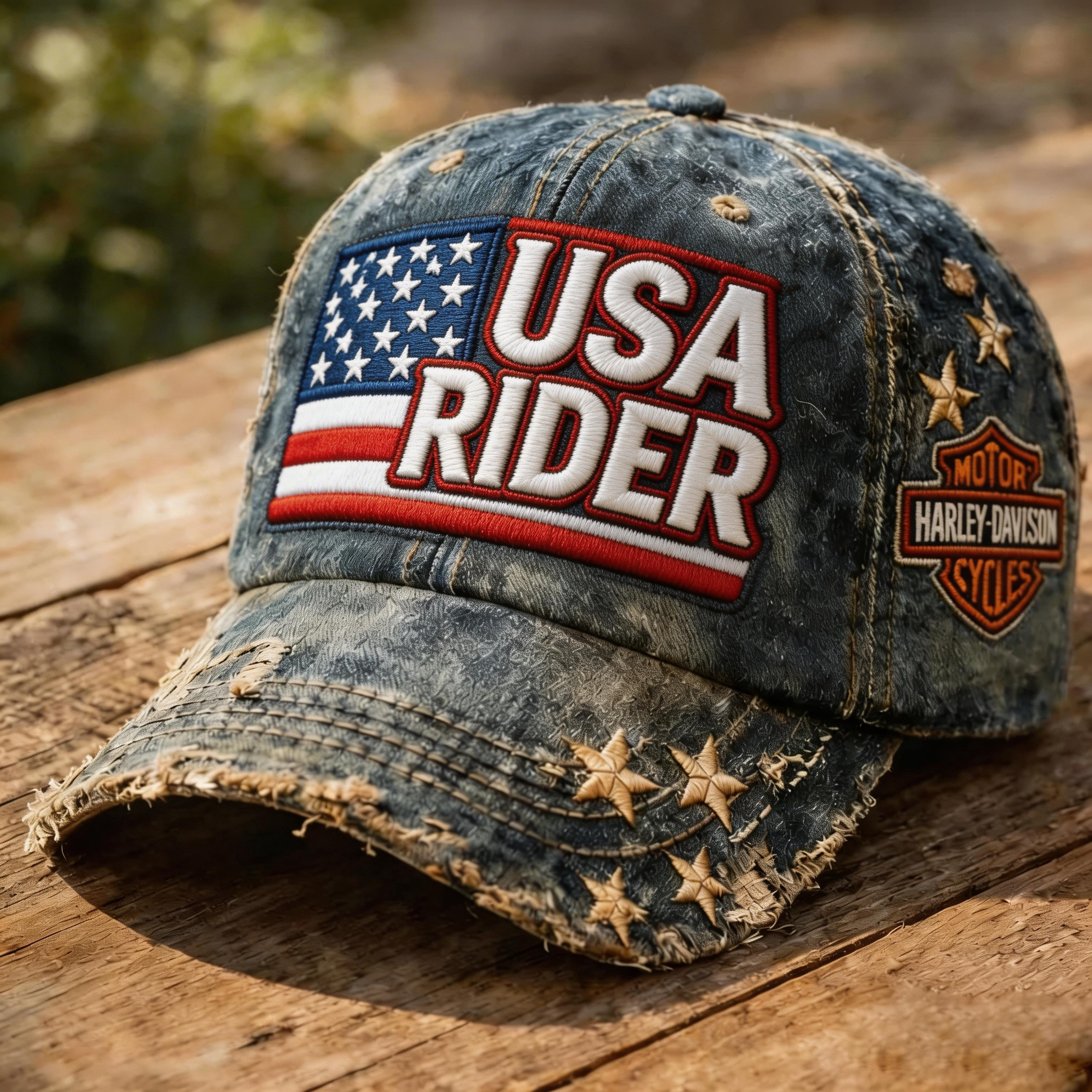 Biker Style Baseball Cap