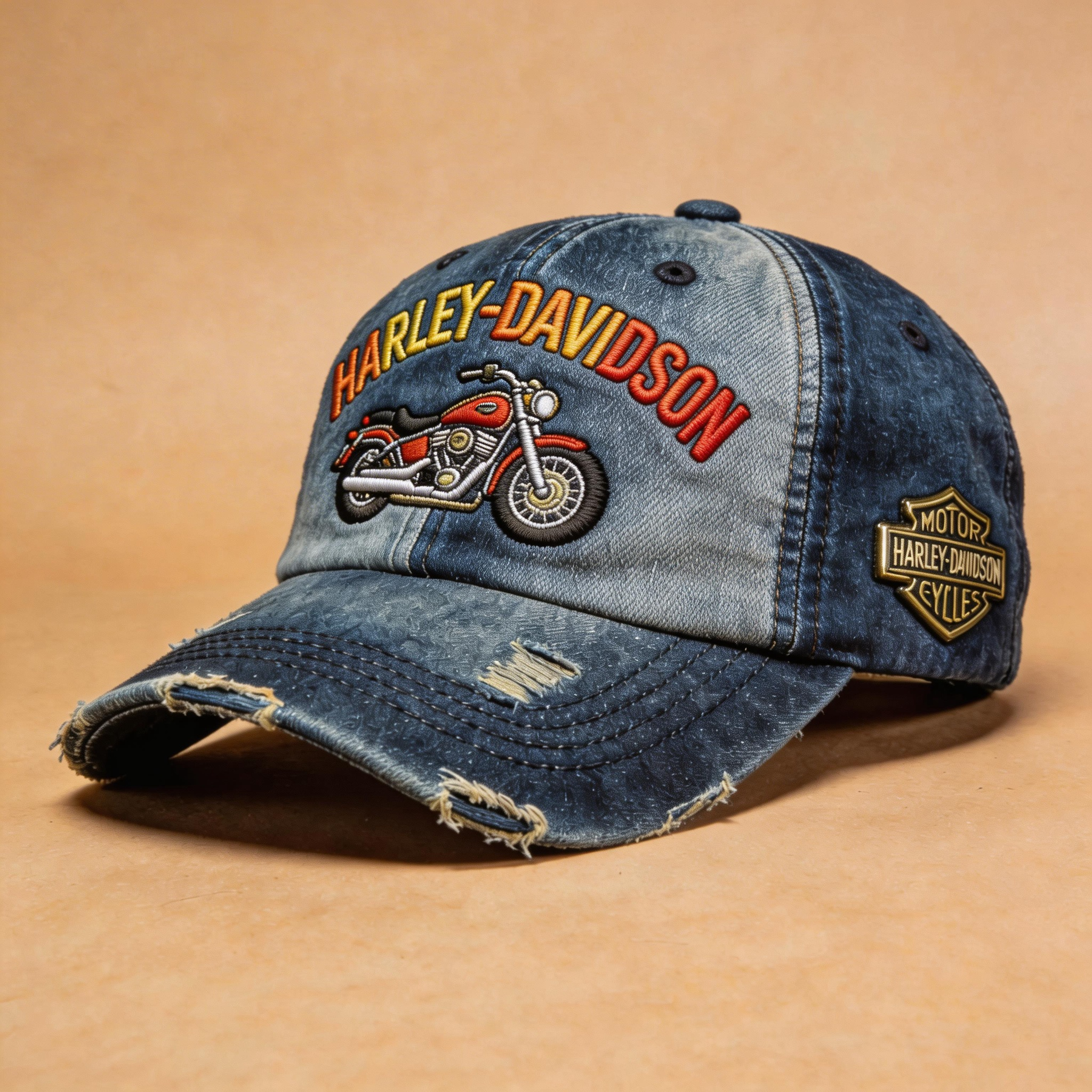 Biker Style Baseball Cap