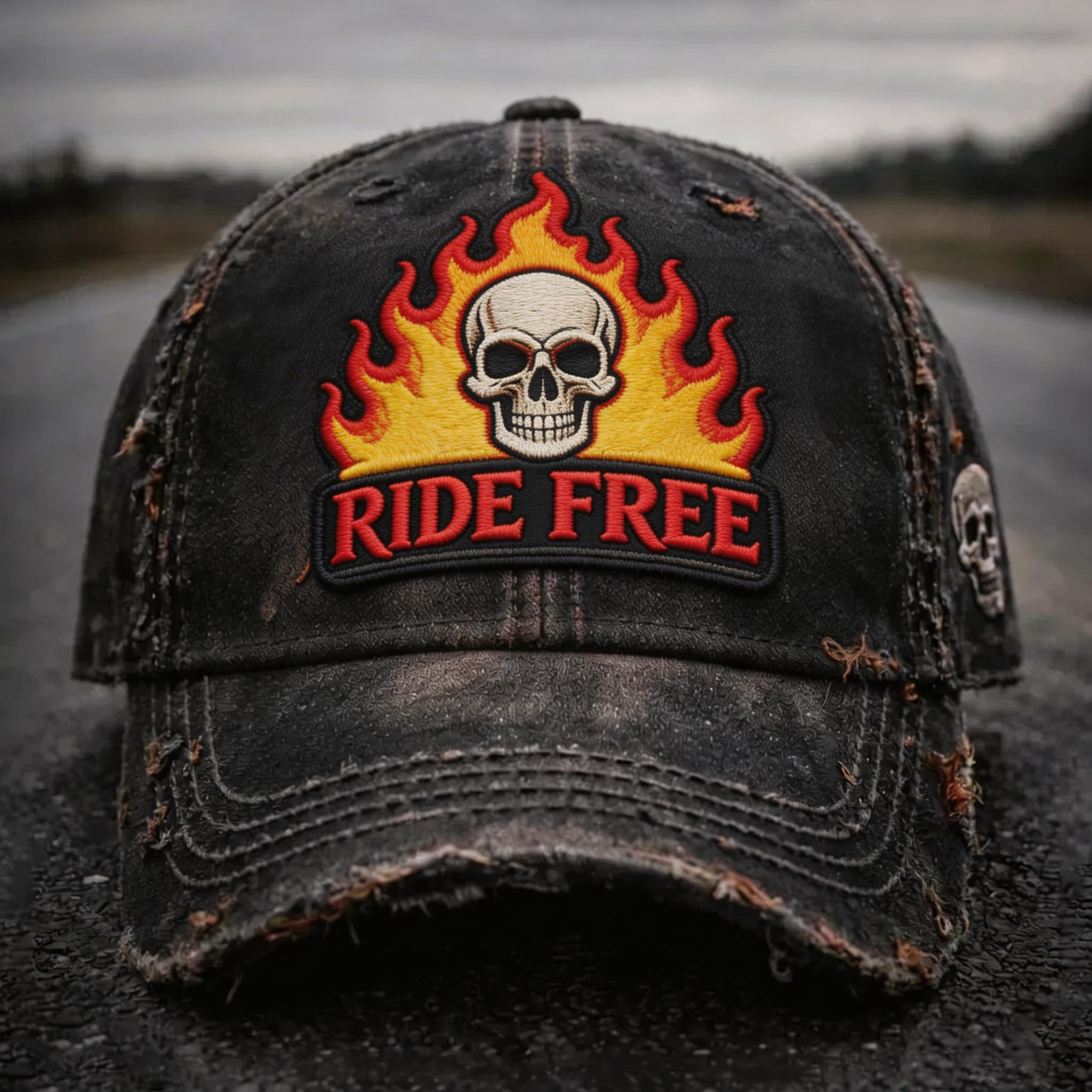 Biker Style Baseball Cap