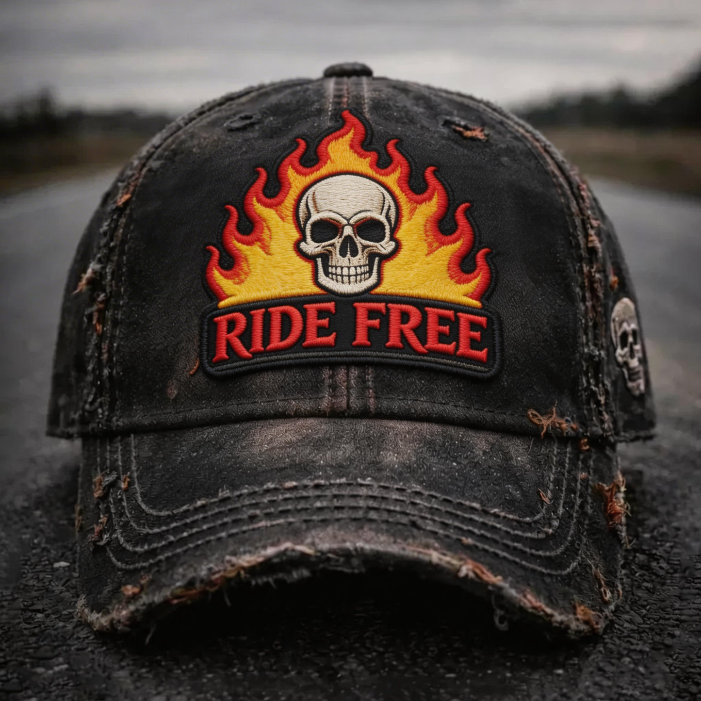 Biker Style Baseball Cap