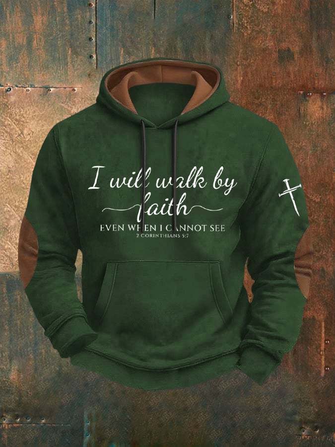 Men'S Christian Faith Print Casuasl Hoodie