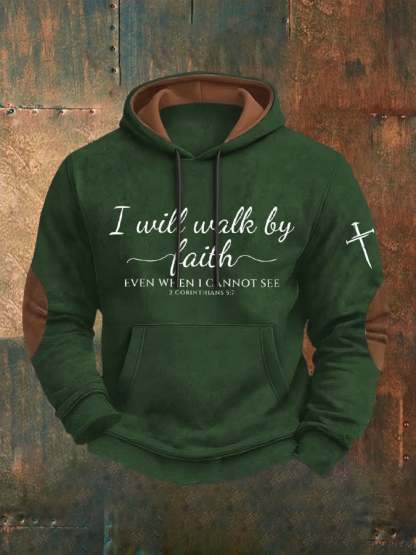 Men'S Christian Faith Print Casuasl Hoodie