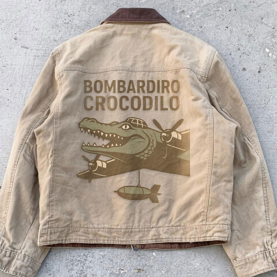 American alligator bomber makes an old-style jacket