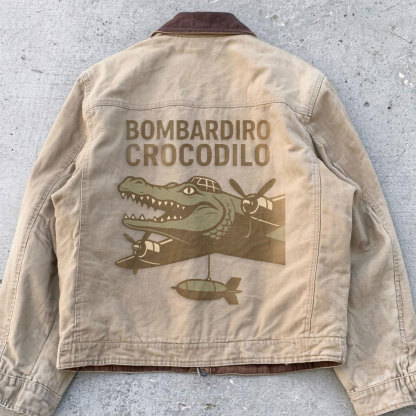 American alligator bomber makes an old-style jacket
