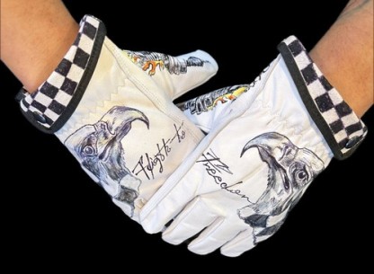 Men motorcycle gloves leather