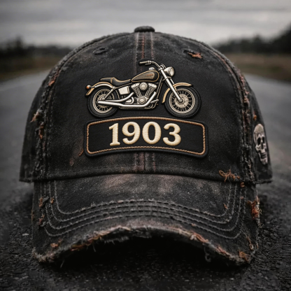 Biker Style Baseball Cap