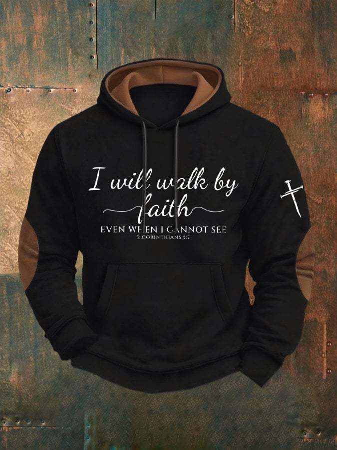 Men'S Christian Faith Print Casuasl Hoodie