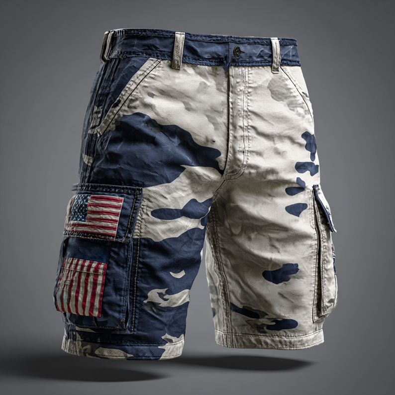 US 250th Anniversary Camouflage Print Shorts