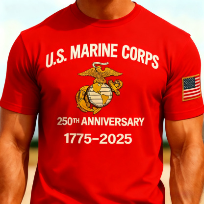 U.S. Marine Corps 250th Birthday T-Shirt