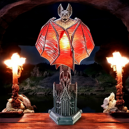 Gothic Bat Wing Table Lamp – Dark Fantasy Sculptural Night Light