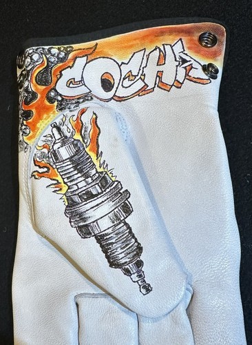 Men motorcycle gloves leather