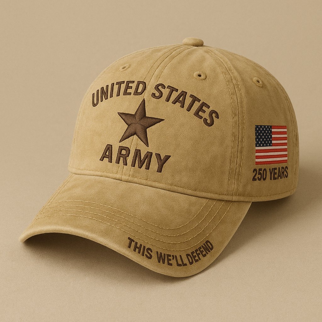 Army 250th Anniversary Khaki Cap