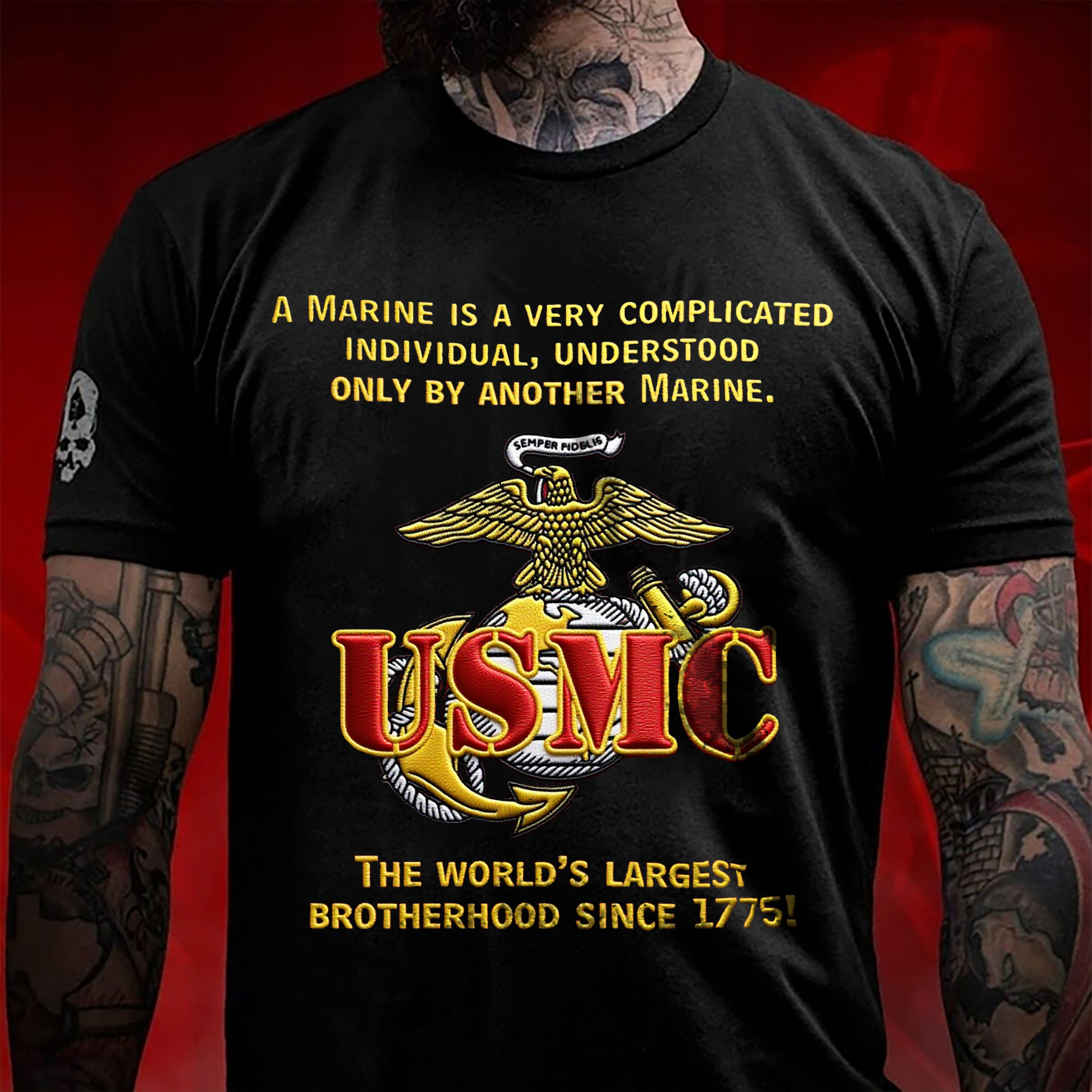 USMC “A Marine Is Complicated” Short Sleeve T - Shirt