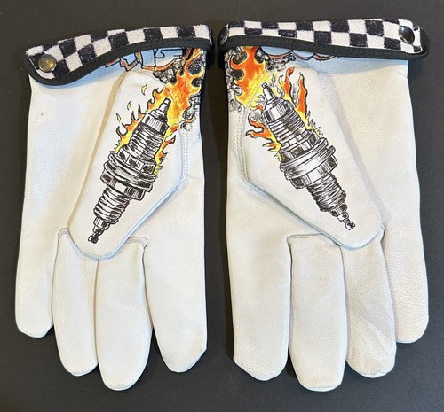 Men motorcycle gloves leather