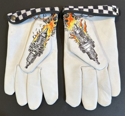 Men motorcycle gloves leather