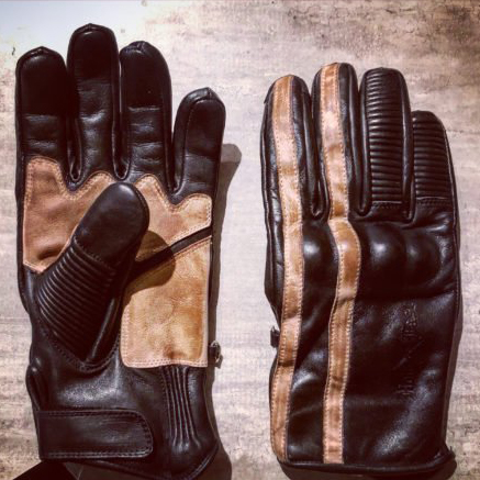 Racing style armored black leather carbon fiber protective motorcycle gloves