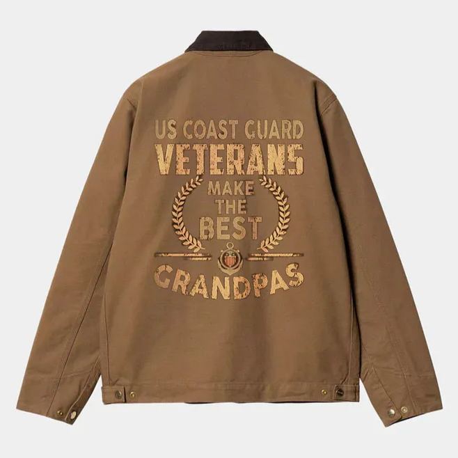 The most classic "grandpa style" T-shirt, Coast Guard Veteran style winter jacket