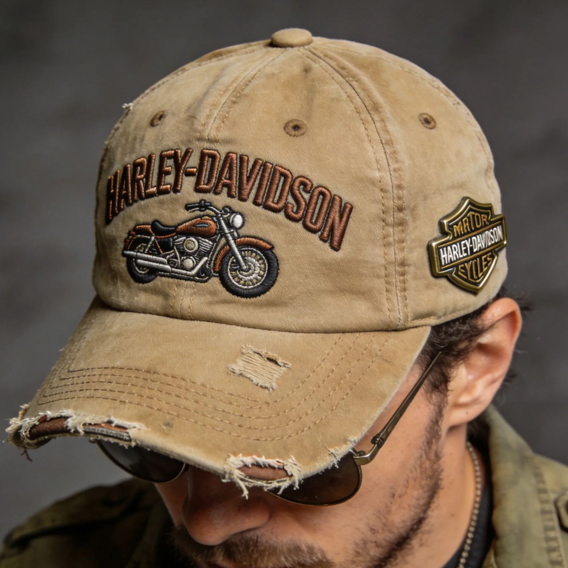 Biker Style Baseball Cap