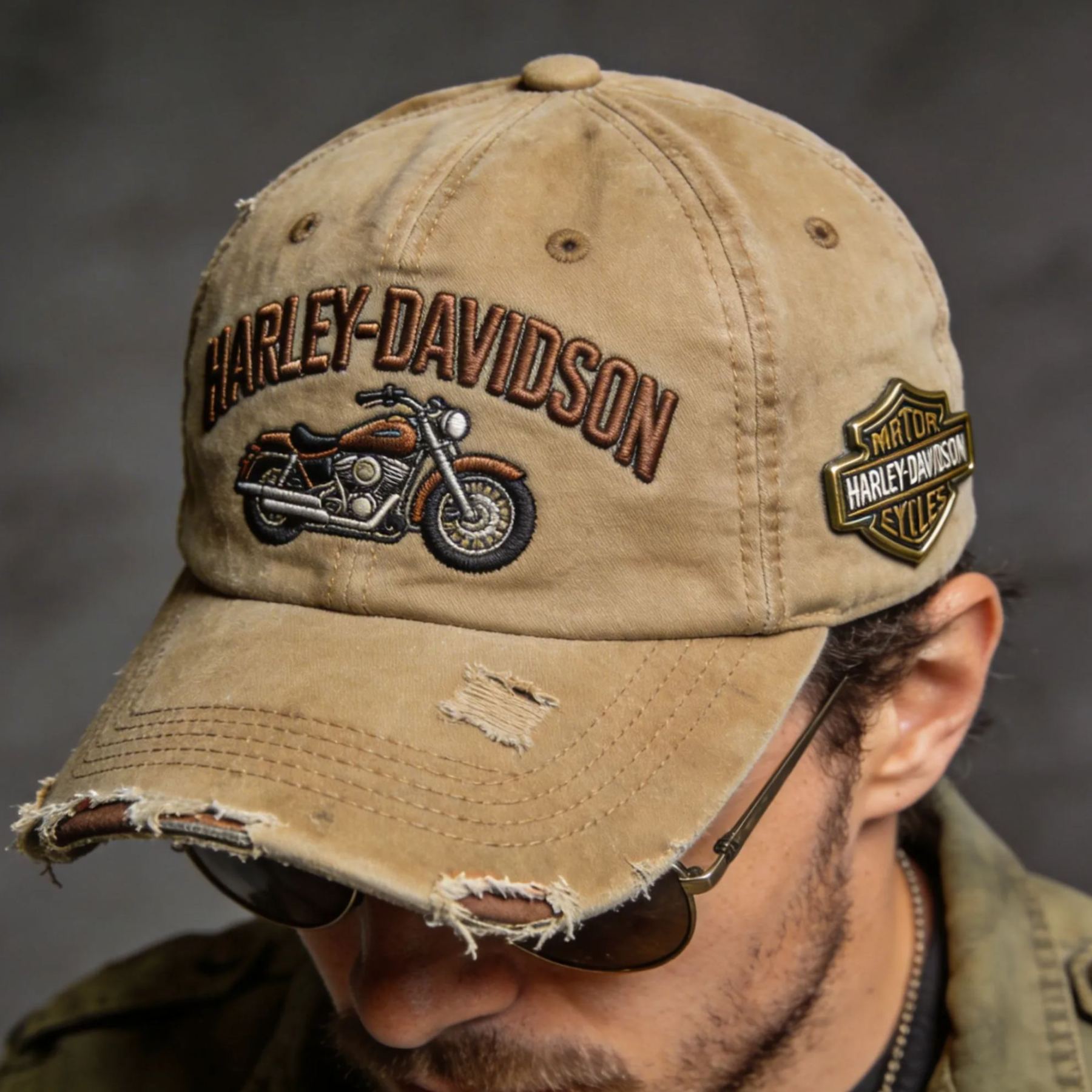 Biker Style Baseball Cap