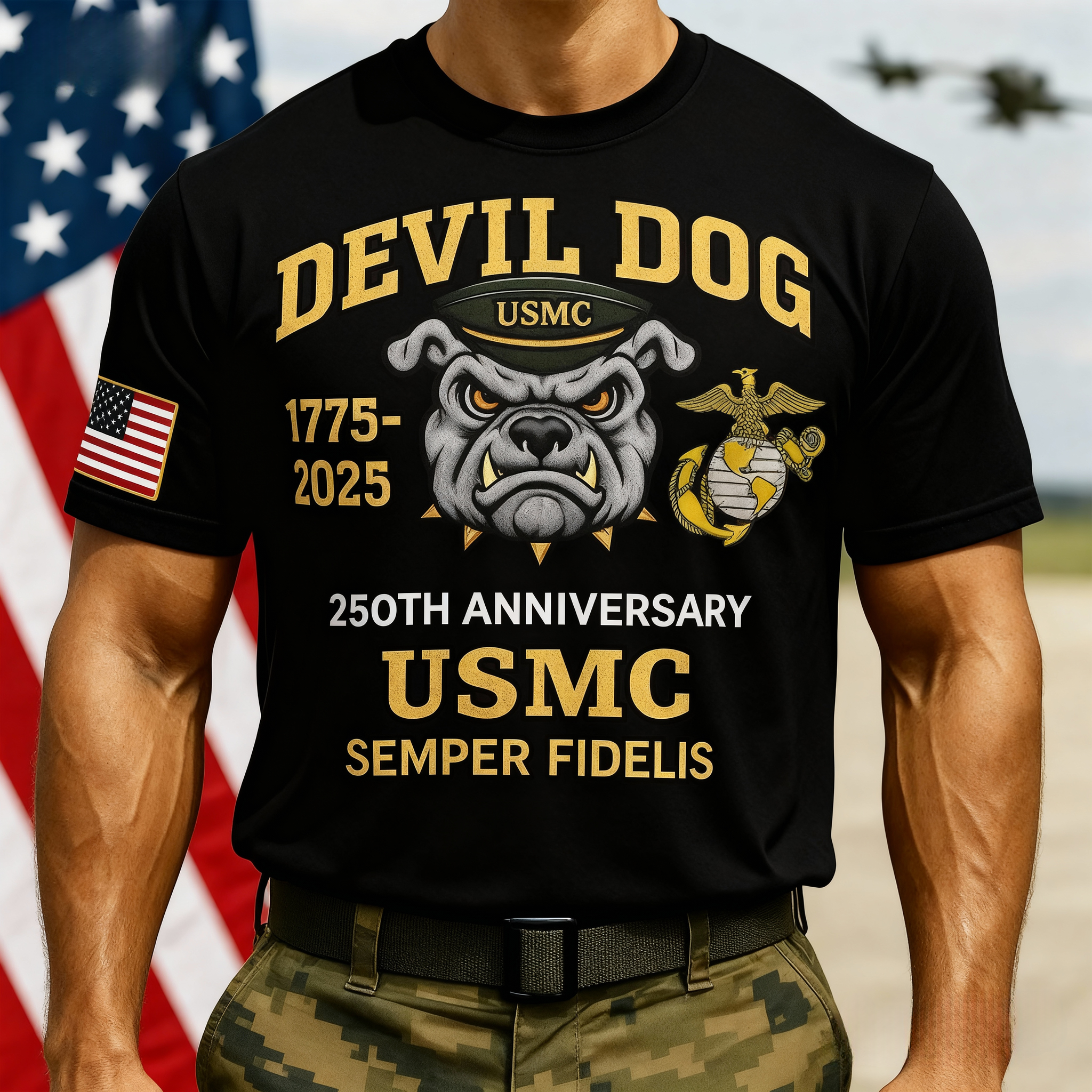 USMC 250th Anniversary T-shirt