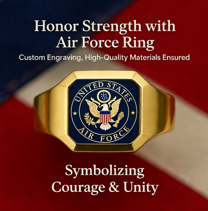 Heritage AIR FORCE Emblem Ring