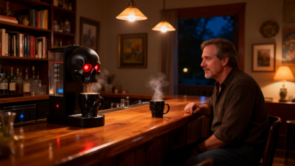 Skull Style Coffee Machine | Brew with Dark Attitude