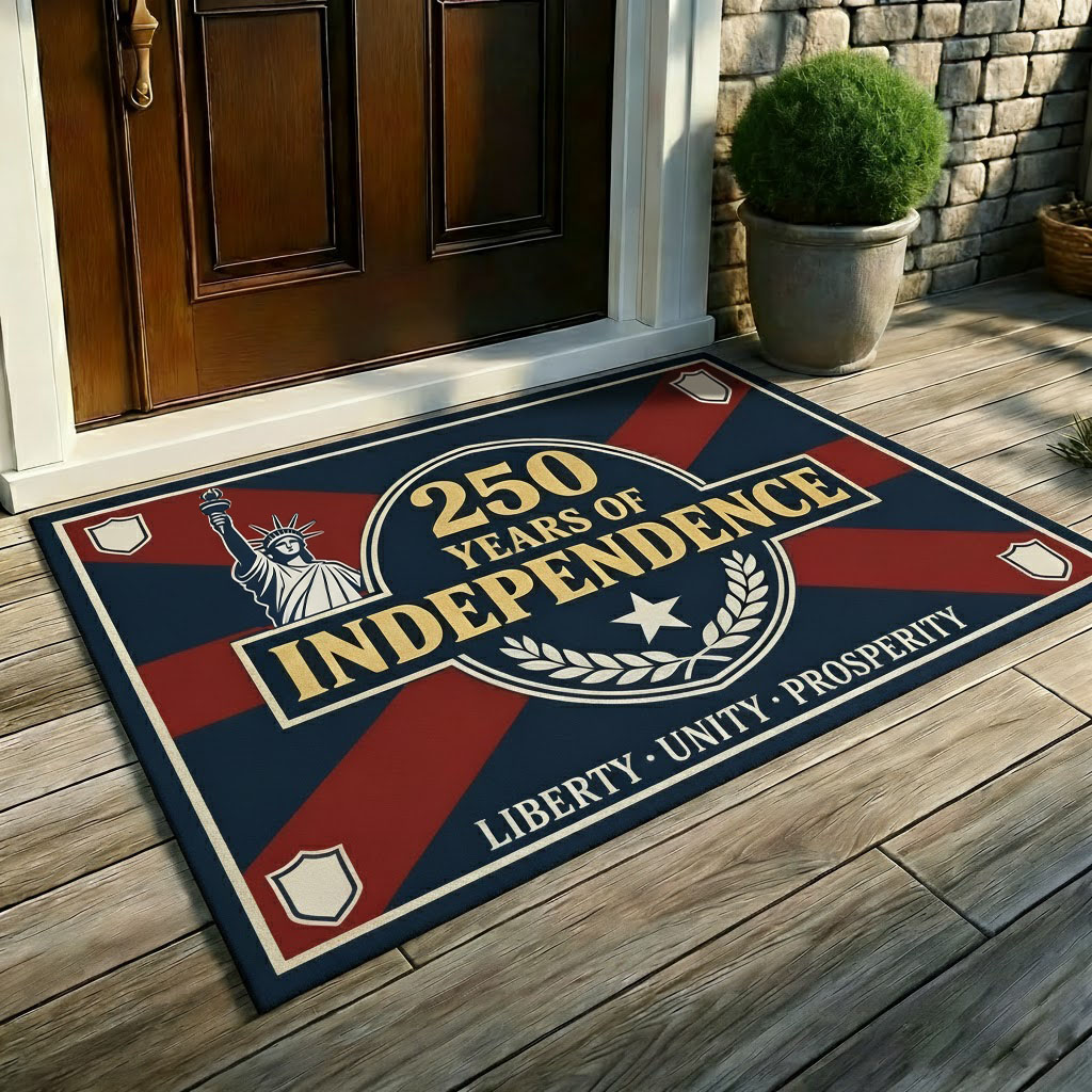 Liberty & Independence 250th Anniversary Entry Mat